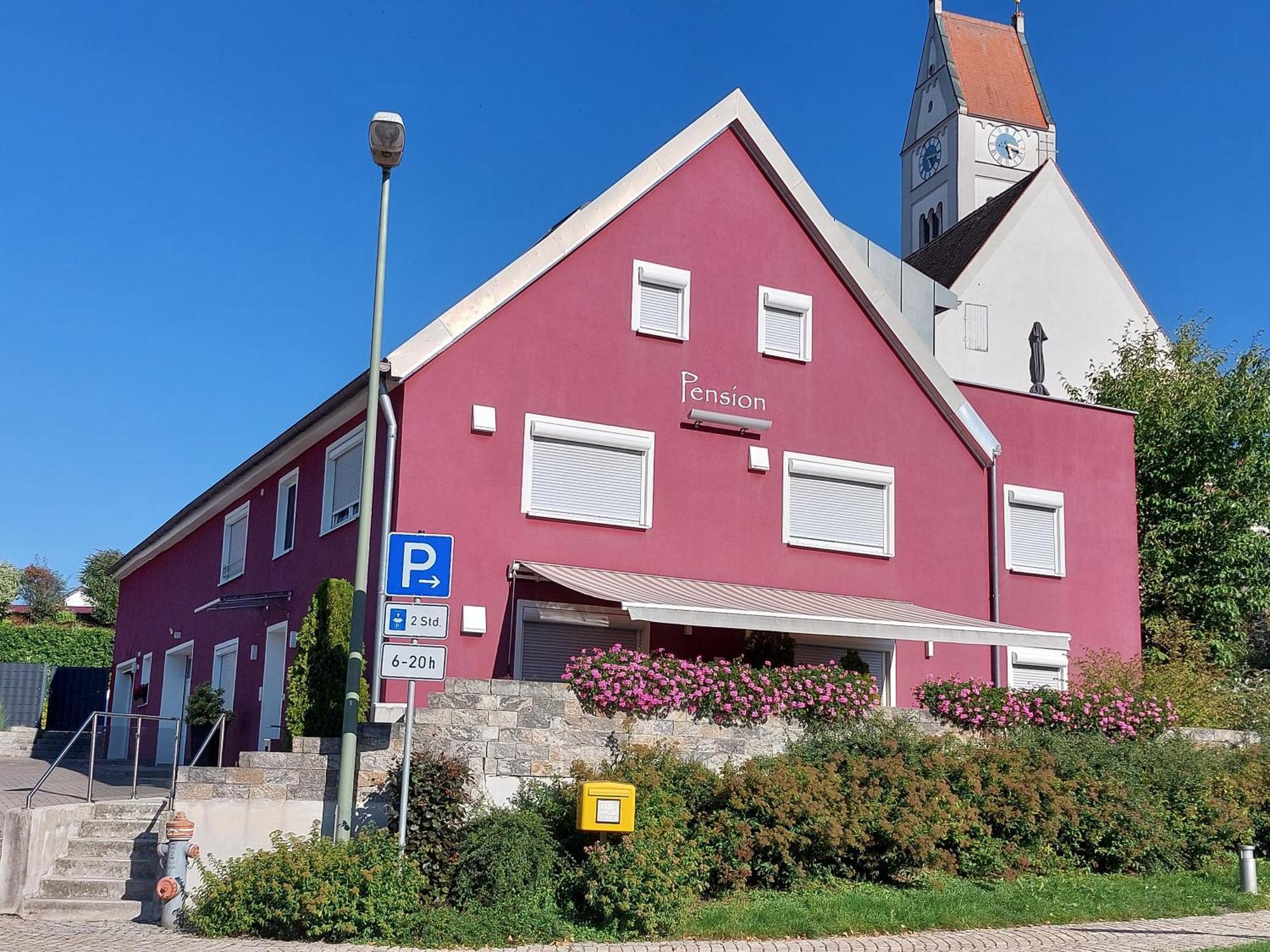 Pension Am Kirchberg Wehringen Buitenkant foto